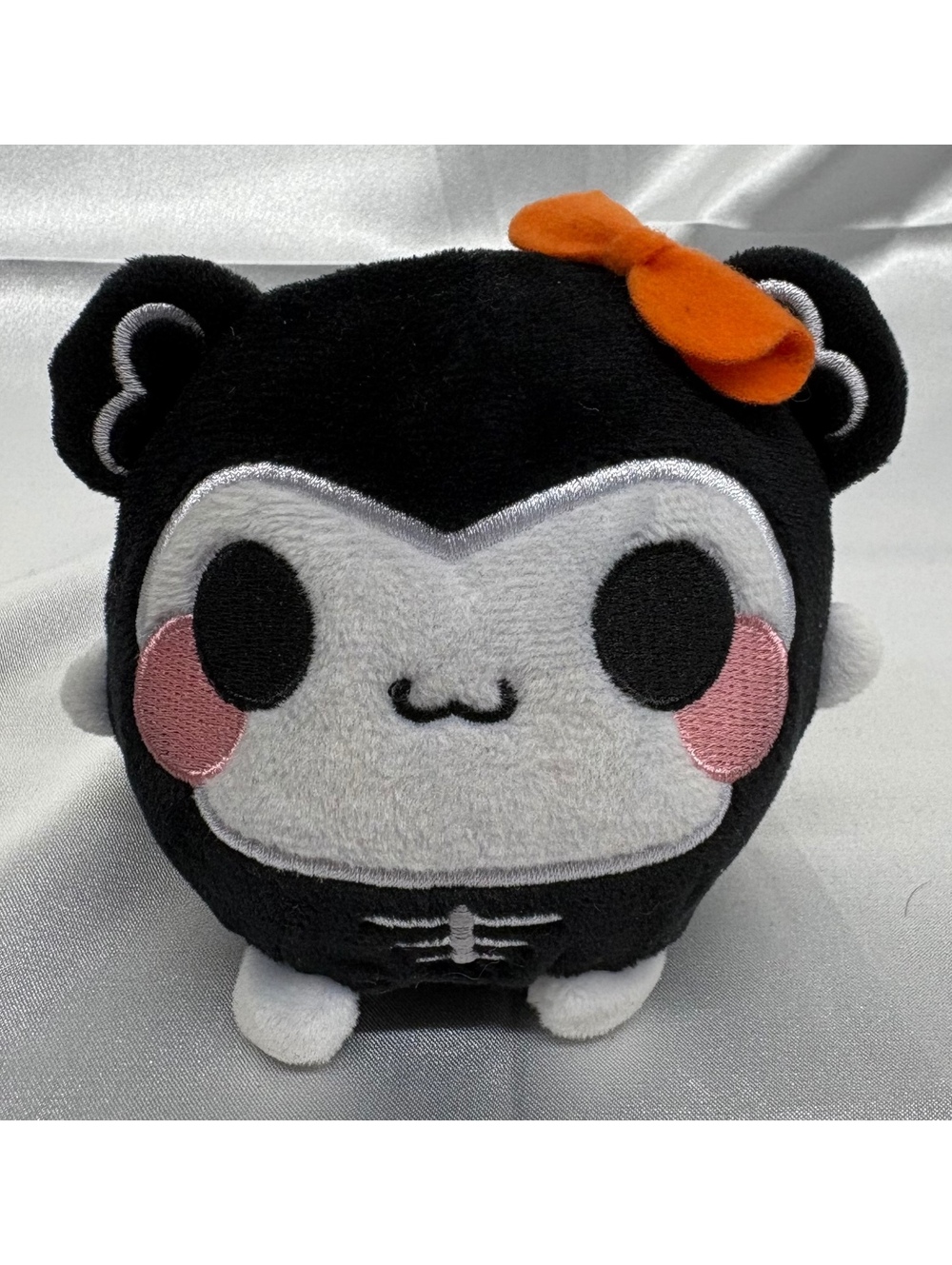 Squeezamals Claire's Exclusive Limited Edition Halloween Monkey Skeleton Plush